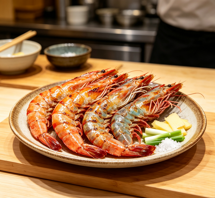 Pan-seared Prawns